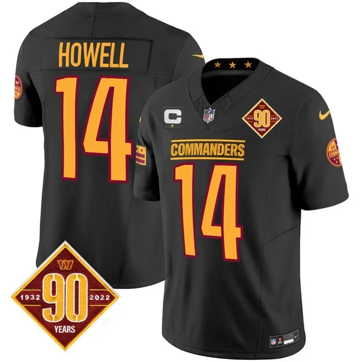 Sam Howell Washington Commanders Black Black Jersey - All Stitched 