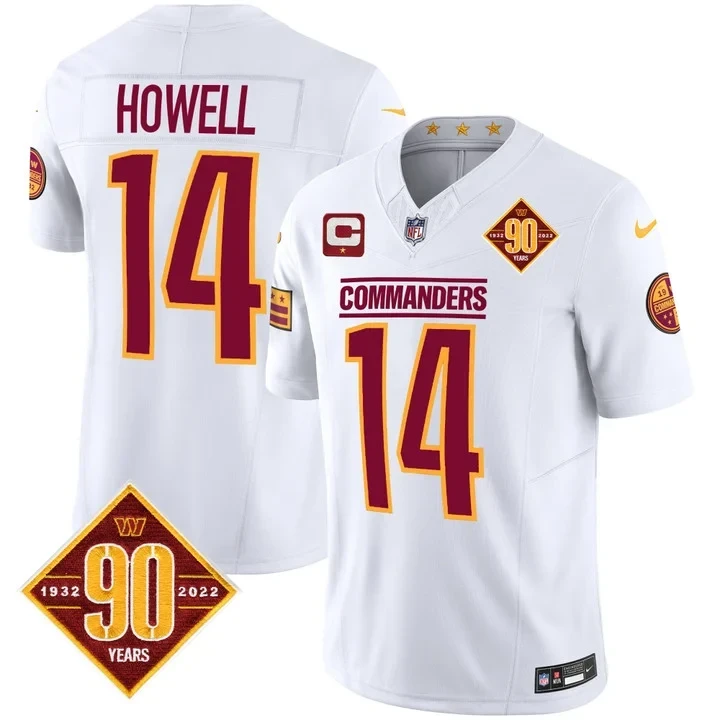 Sam Howell Washington Commanders White White Jersey - All Stitched 