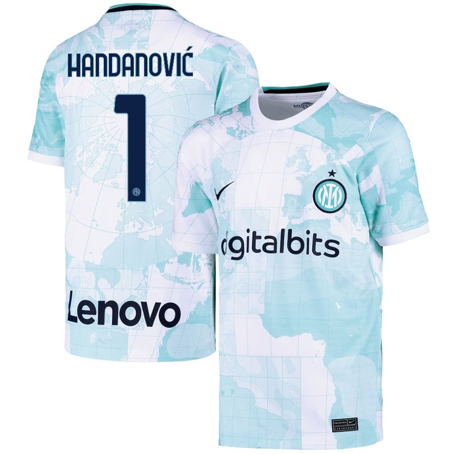 Samir Handanovi? 1 Inter Milan 2022/23 Away Jersey – Youth, Light Green