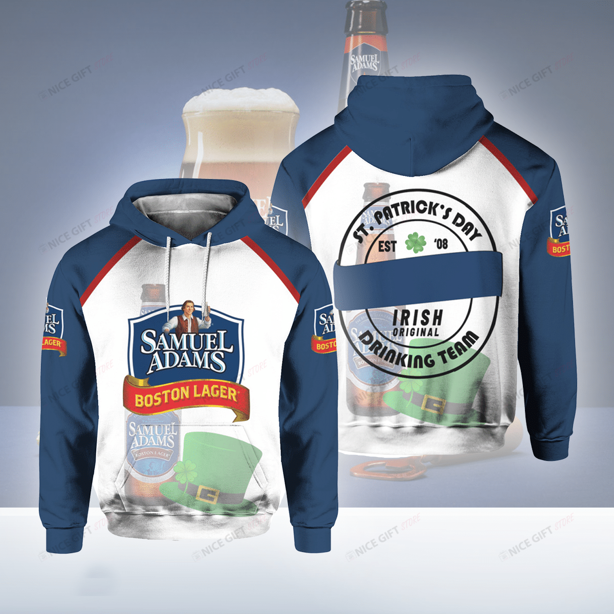 Samuel Adams Boston Lager 3D Hoodie Gift For Fans