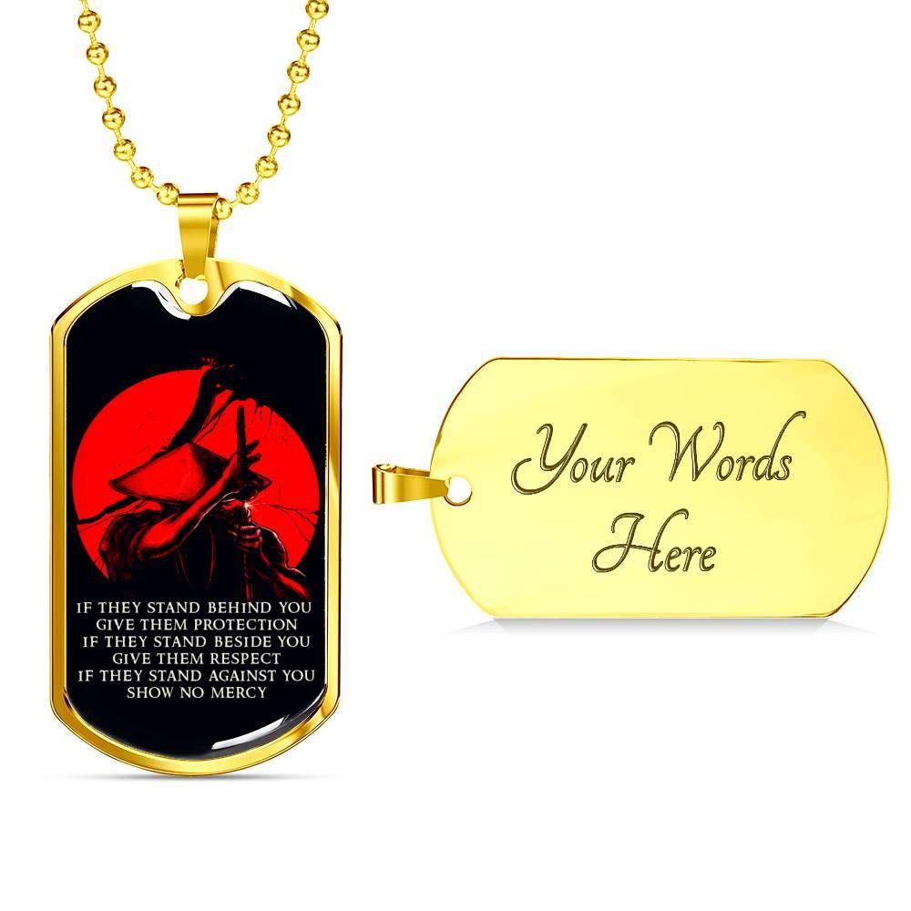 Samurai – IF – Show No Mercy – Black – Military Ball Chain