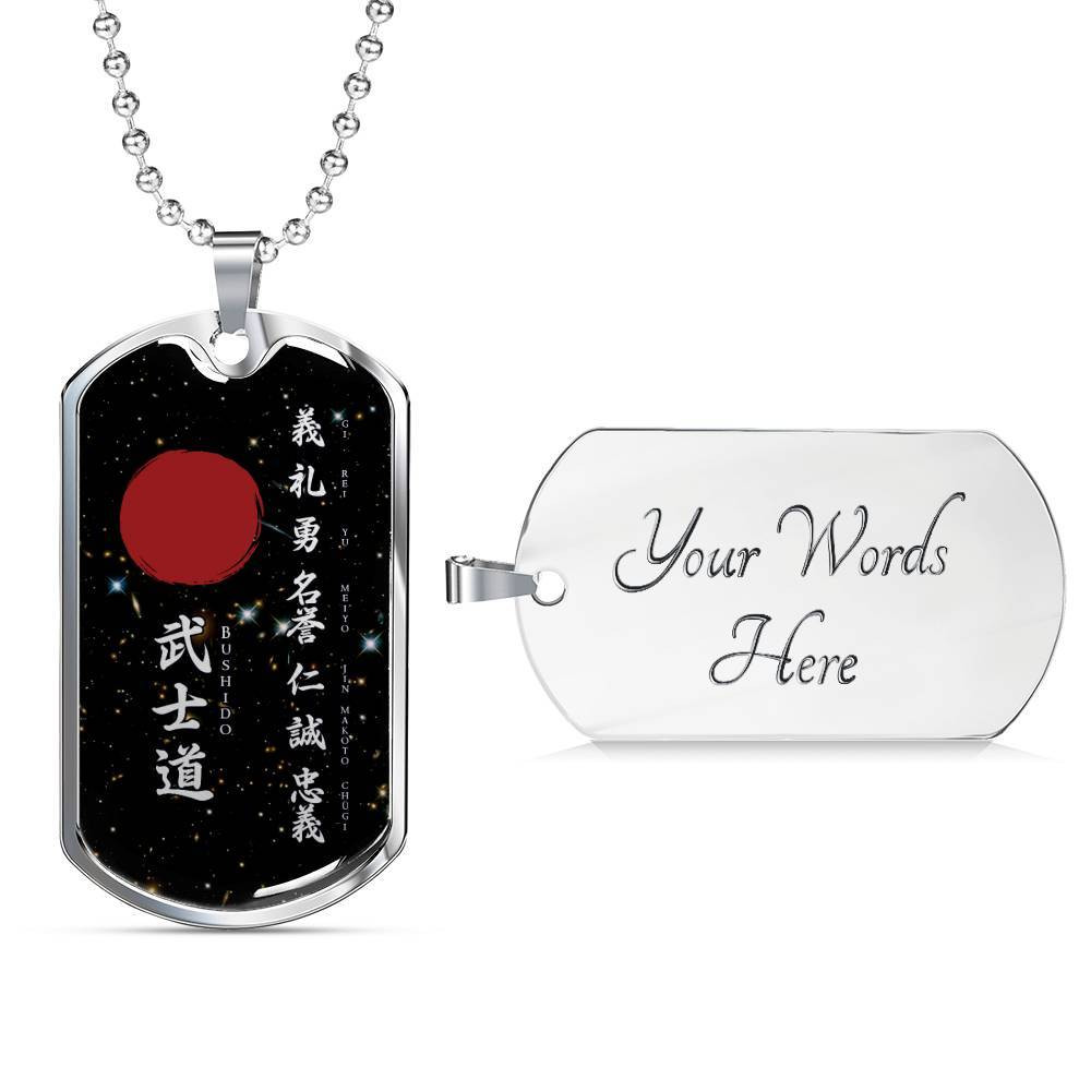 Samurai – The Seven Virtures Of Bushido – Galaxy – Military Ball Chain