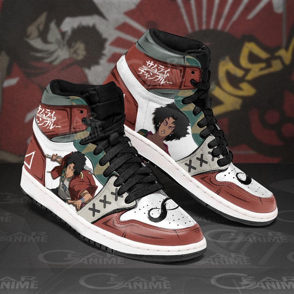 Samurai Champloo Mugen JD1s Sneakers Anime Shoes, Air Jordan Hightop