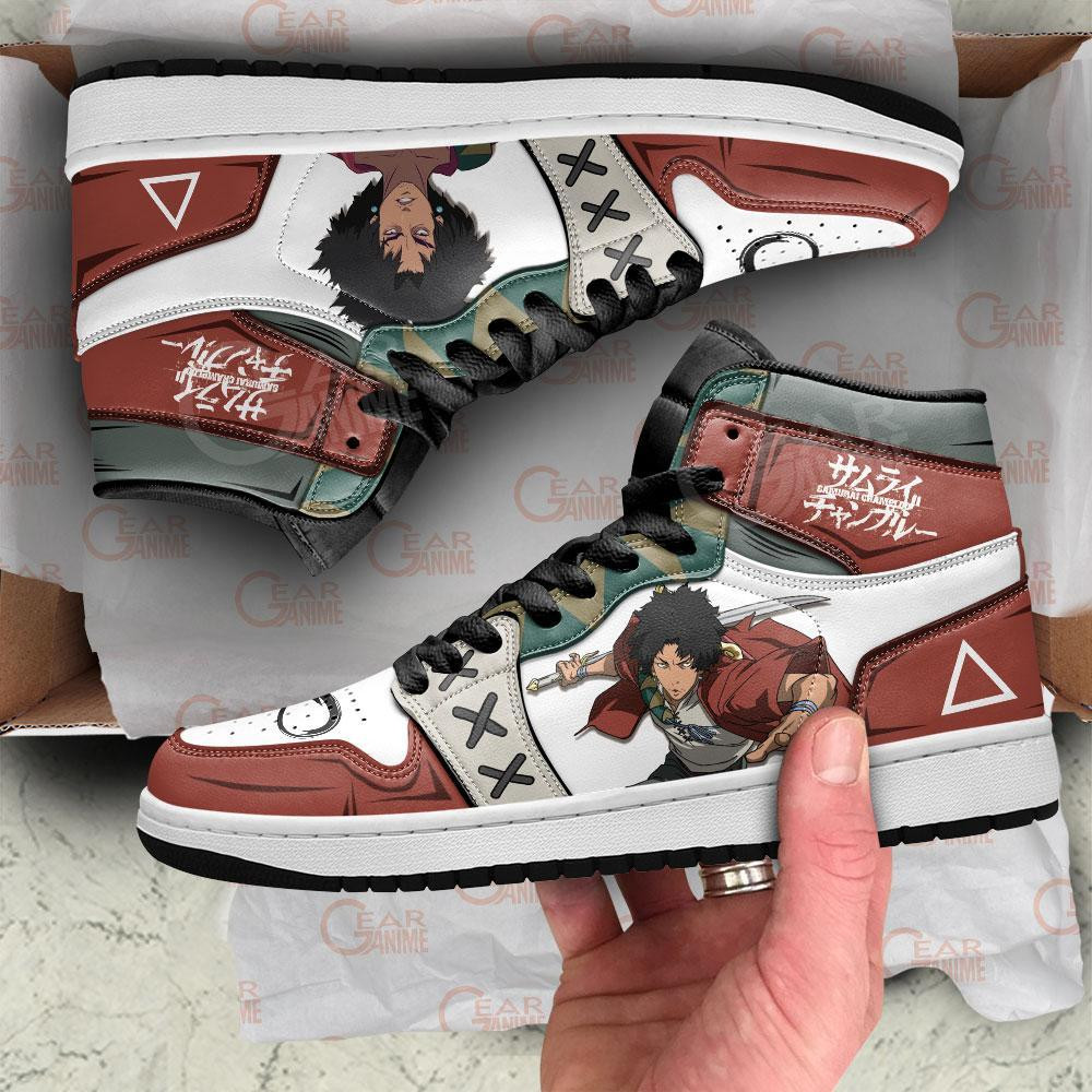 Samurai Champloo Mugen JD1s Sneakers Anime Shoes, Air Jordan Hightop