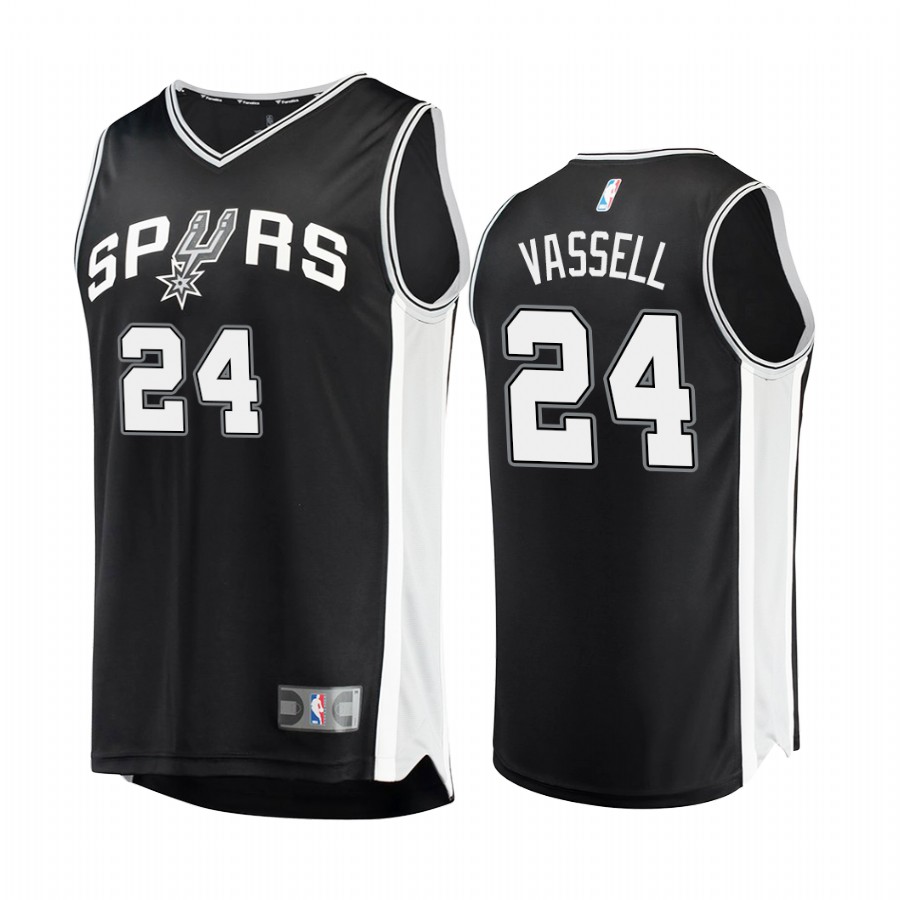 San Antonio Spurs #24 Devin Vassell Jersey Black 2020 NBA Draft