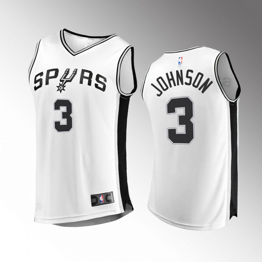 San Antonio Spurs #3 Keldon Johnson Association Edition Jersey 2022-23 White