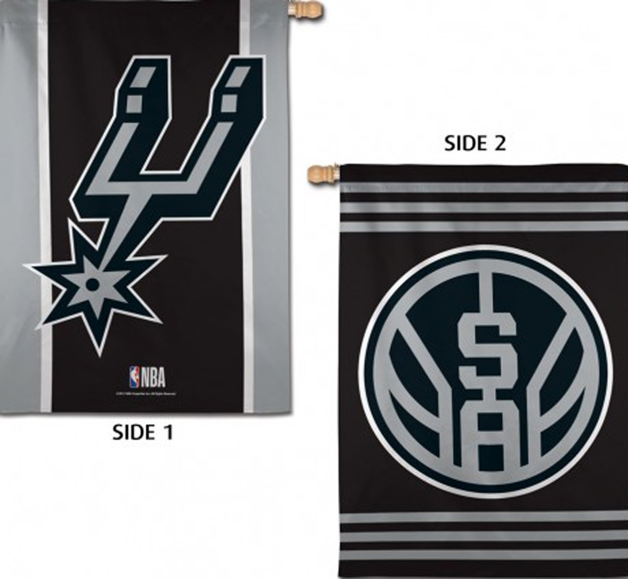 San Antonio Spurs 2 Sided NBA Vertical Garden Flag, House Flag