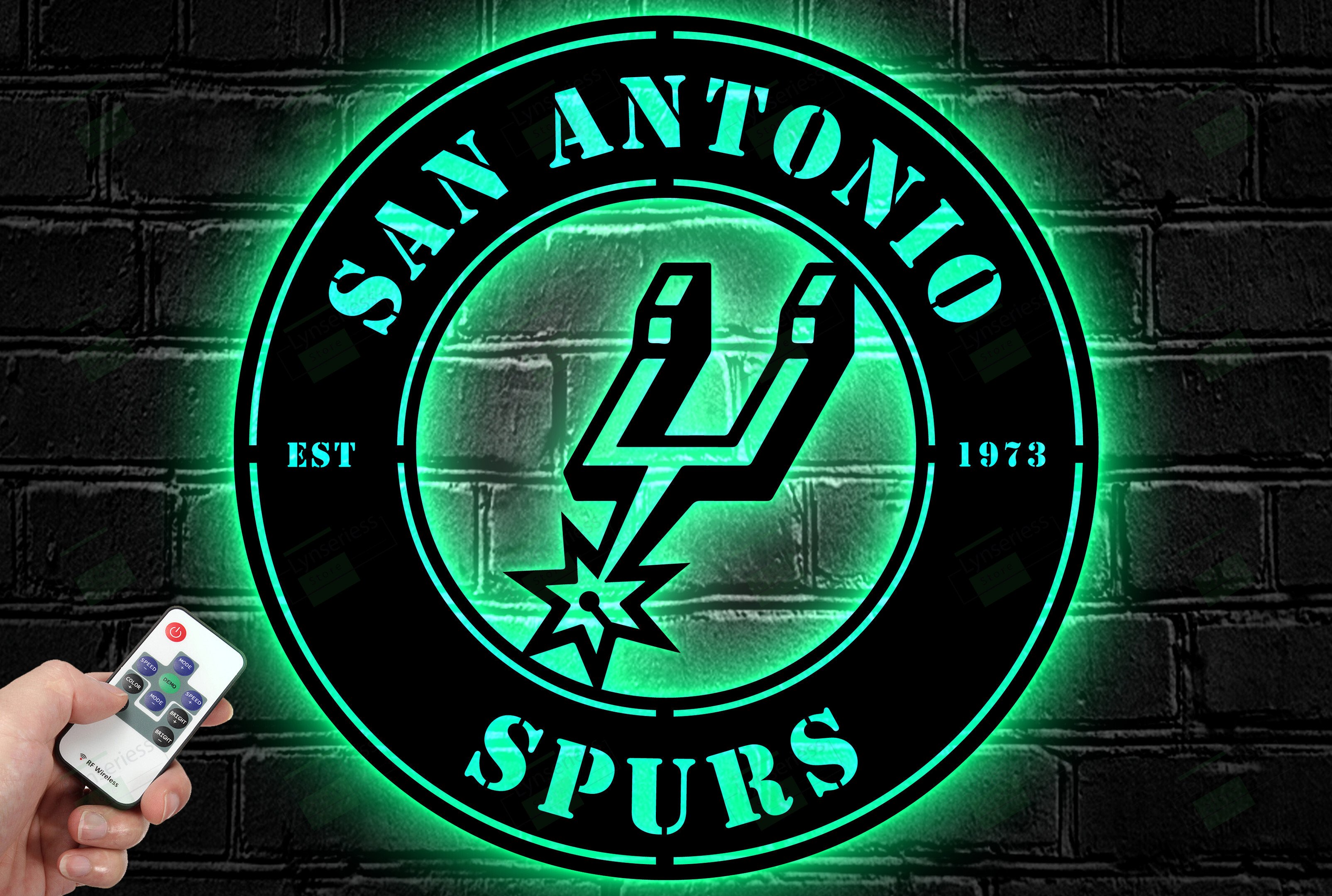 San Antonio Spurs Metal Sign – Led Light Sign NBA