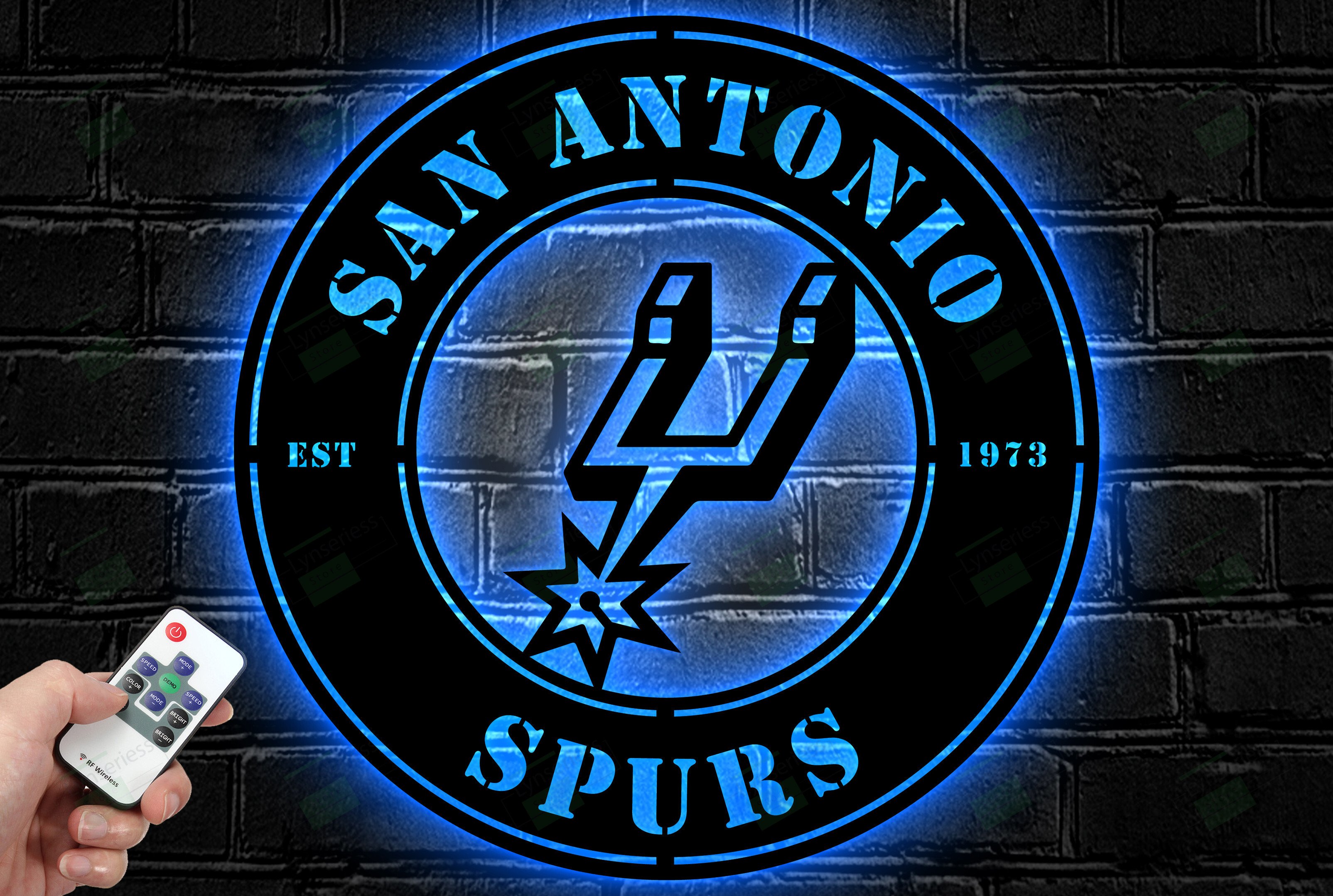 San Antonio Spurs Metal Sign – Led Light Sign NBA