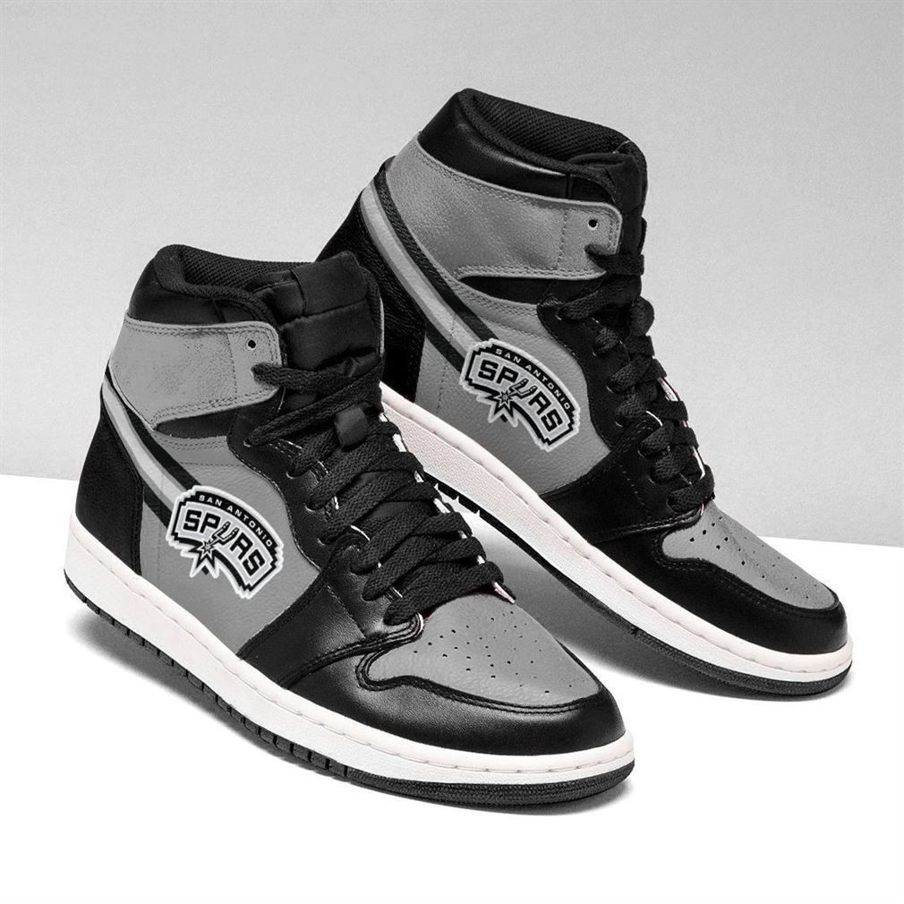 San Antonio Spurs NBA Fashion Sneakers Basketball Shoes Leather High Top Air Jordan Sneaker, Air Jordan Hightop