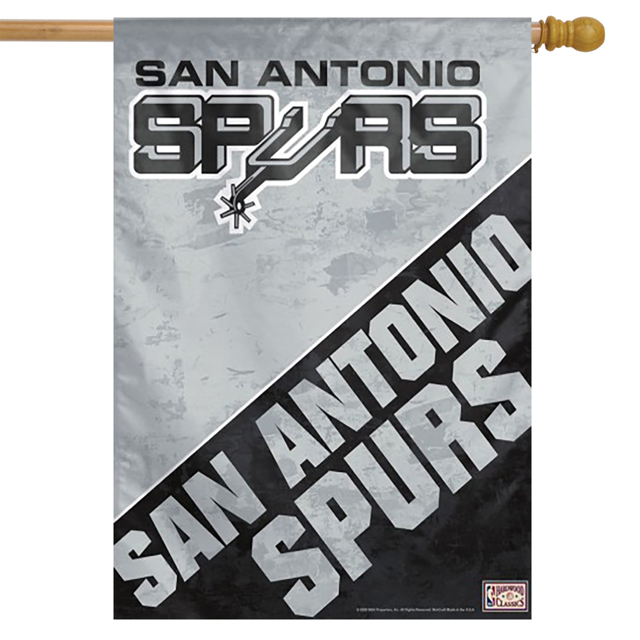 San Antonio Spurs NBA Vertical Garden Flag, House Flag