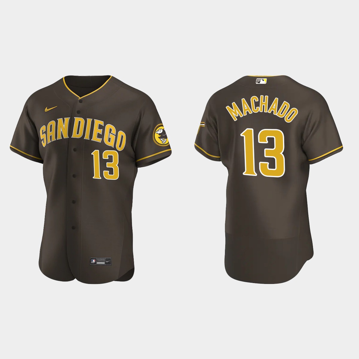 San Diego Padres #13 Manny Machado Brown 2020 Road Jersey