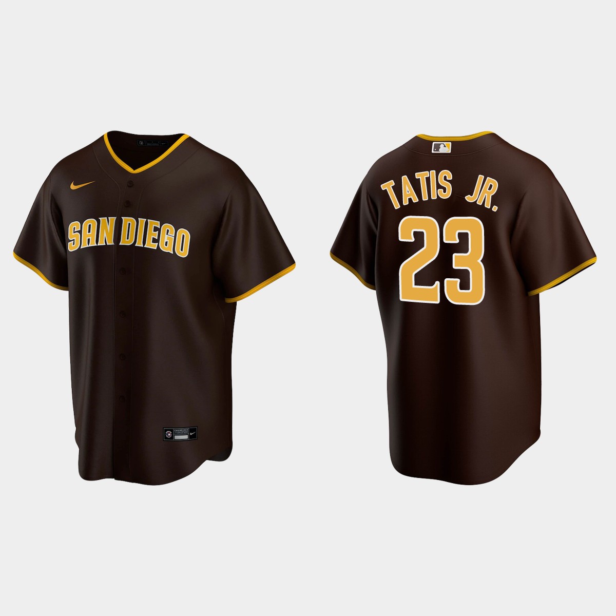 San Diego Padres #23 Fernando Tatis Jr. Brown 2020 Road Jersey