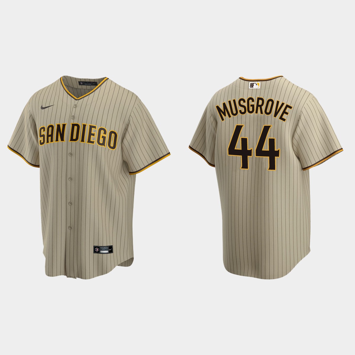 San Diego Padres #44 Joe Musgrove Alternate Jersey - Sand Brown