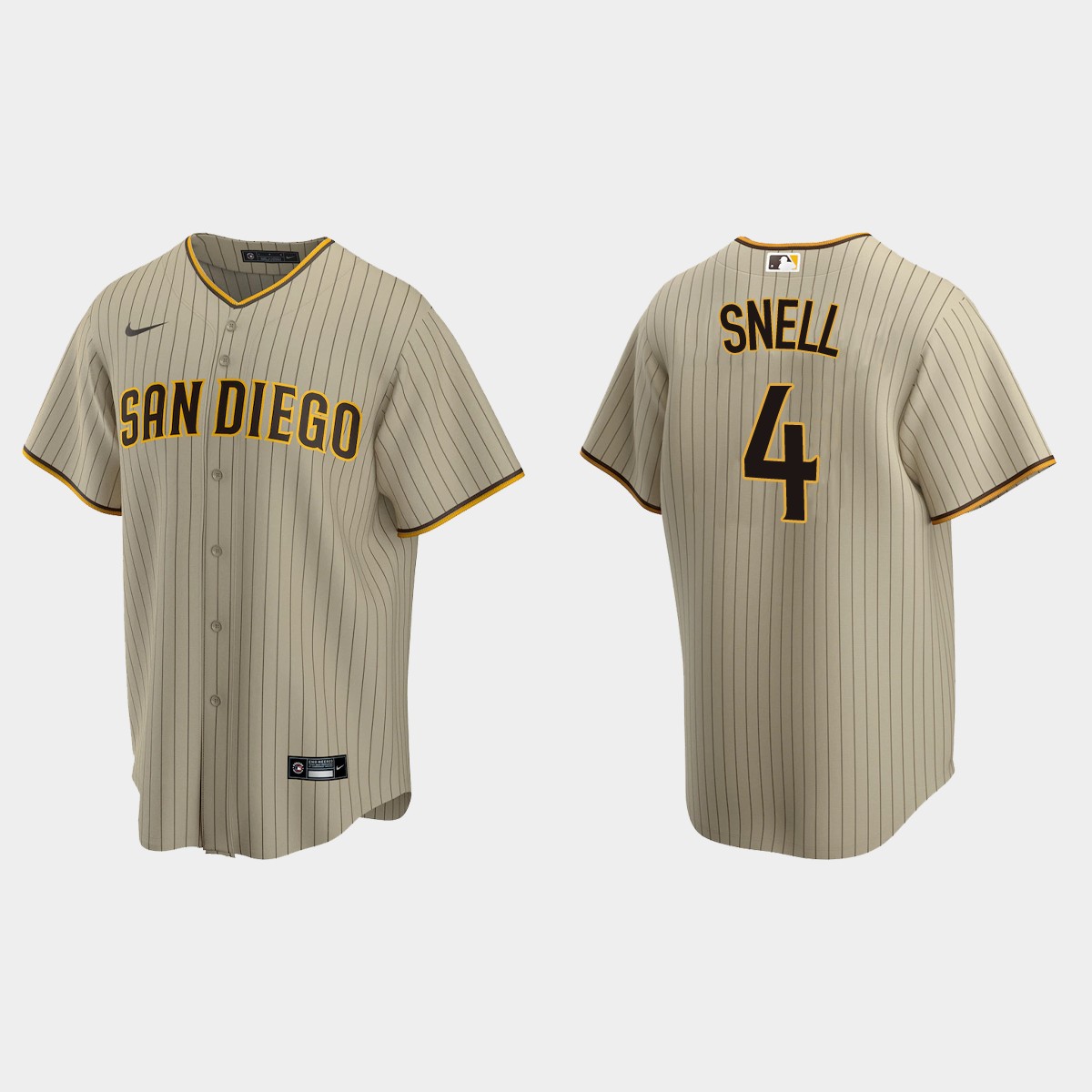 San Diego Padres #4 Blake Snell Alternate Jersey - Sand Brown
