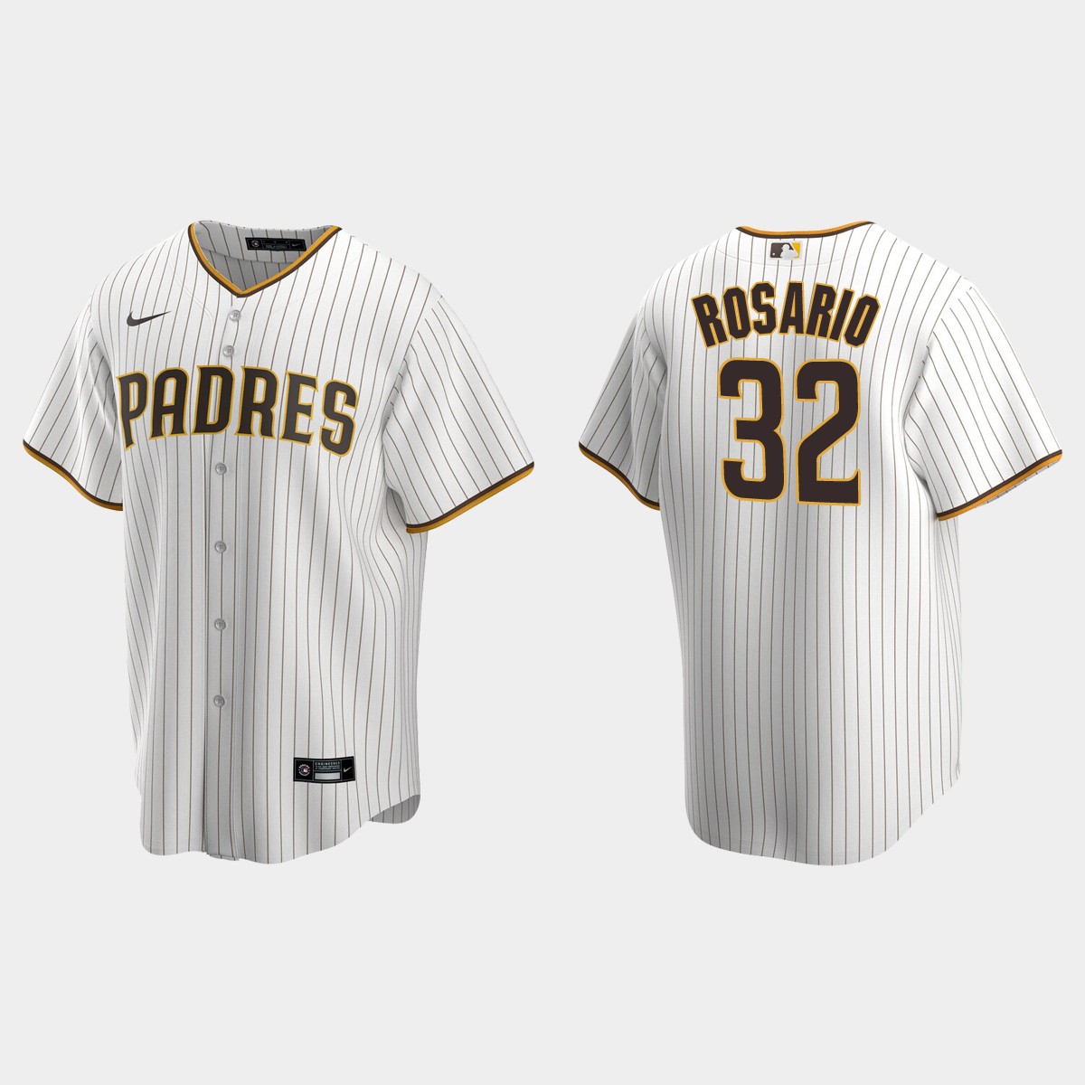 San Diego Padres Eguy Rosario Home Jersey - White Brown