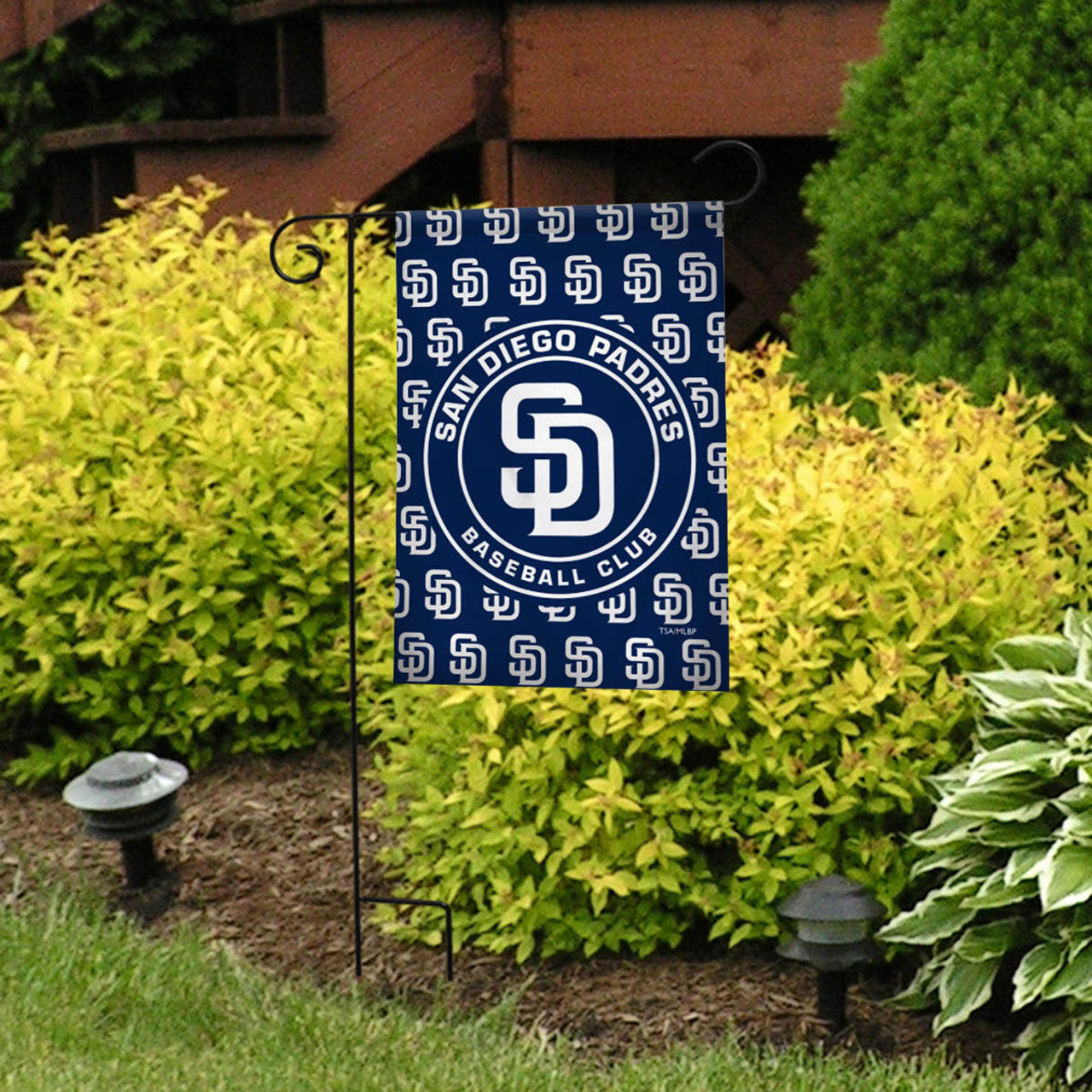 San Diego Padres Greeting Card Garden Flag, House Flag