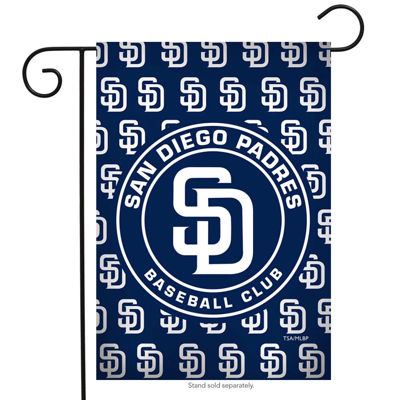 San Diego Padres Greeting Card Garden Flag, House Flag