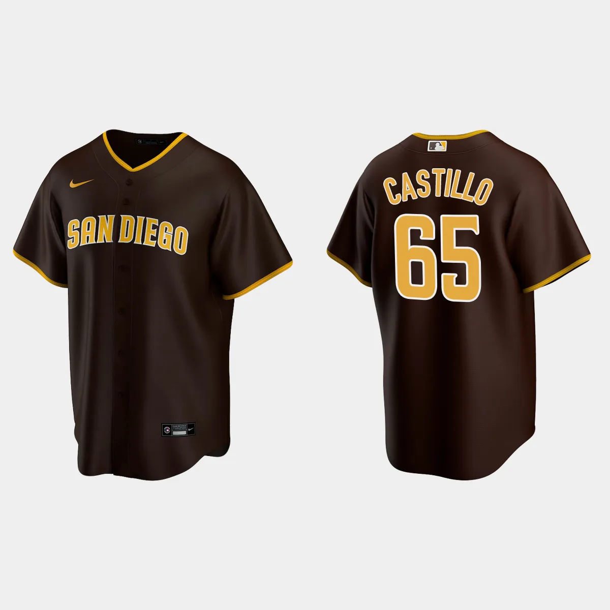 San Diego Padres Jose Castillo Road Jersey - Brown