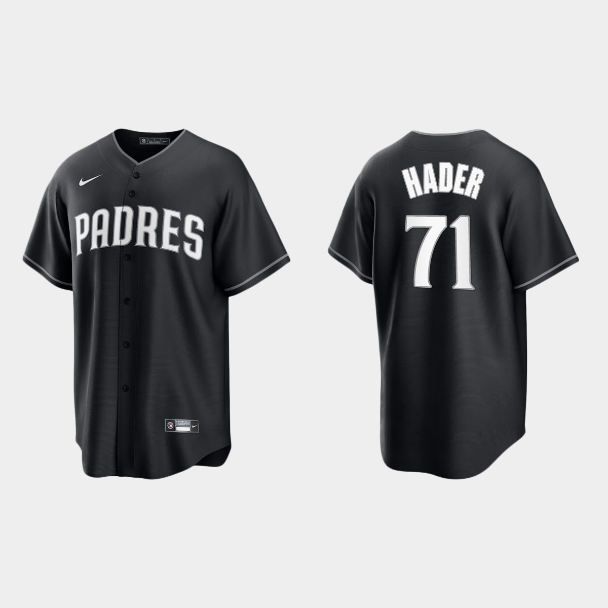 San Diego Padres Josh Hader Jersey - Black White