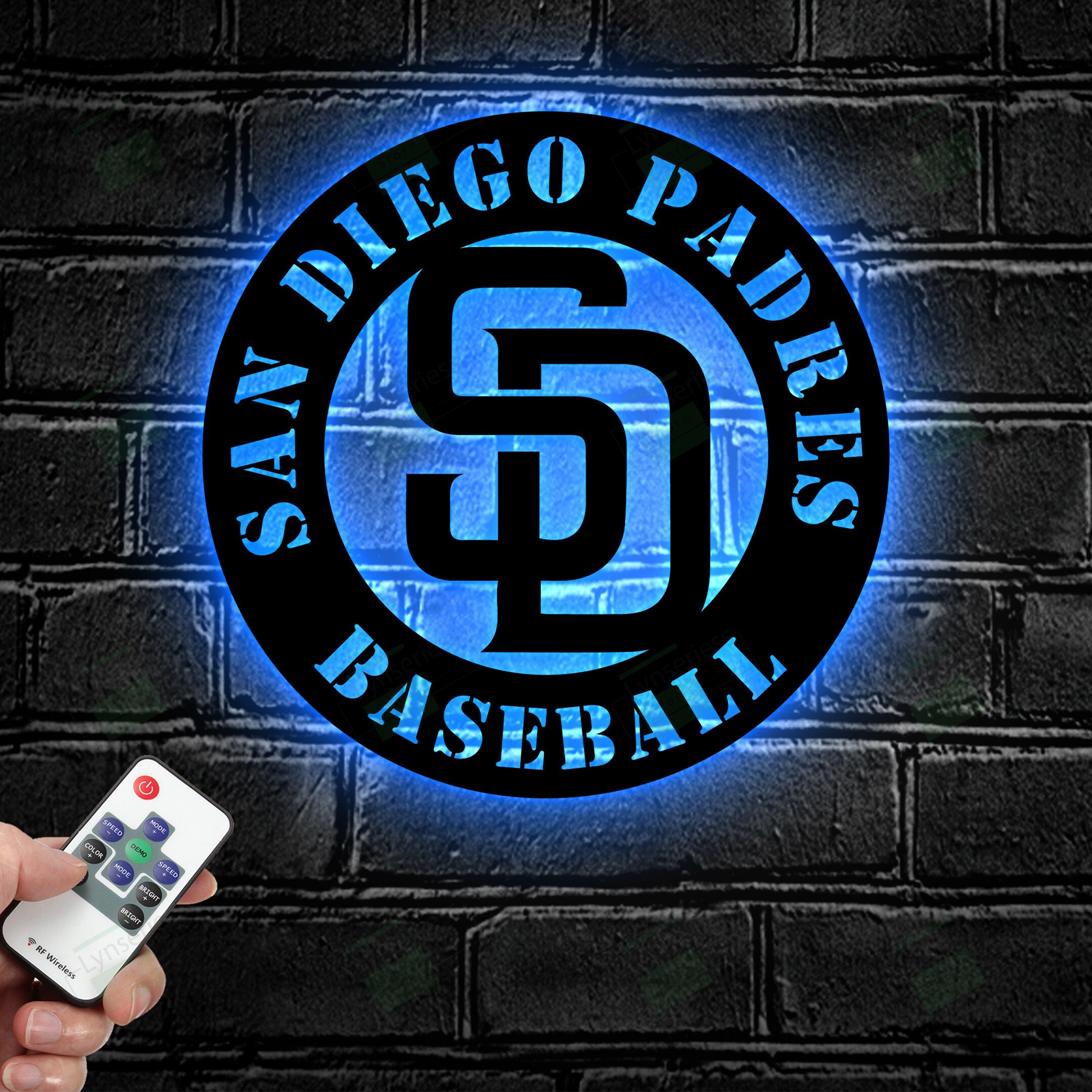 San Diego Padres Logo LED Metal Sign – Led light sign