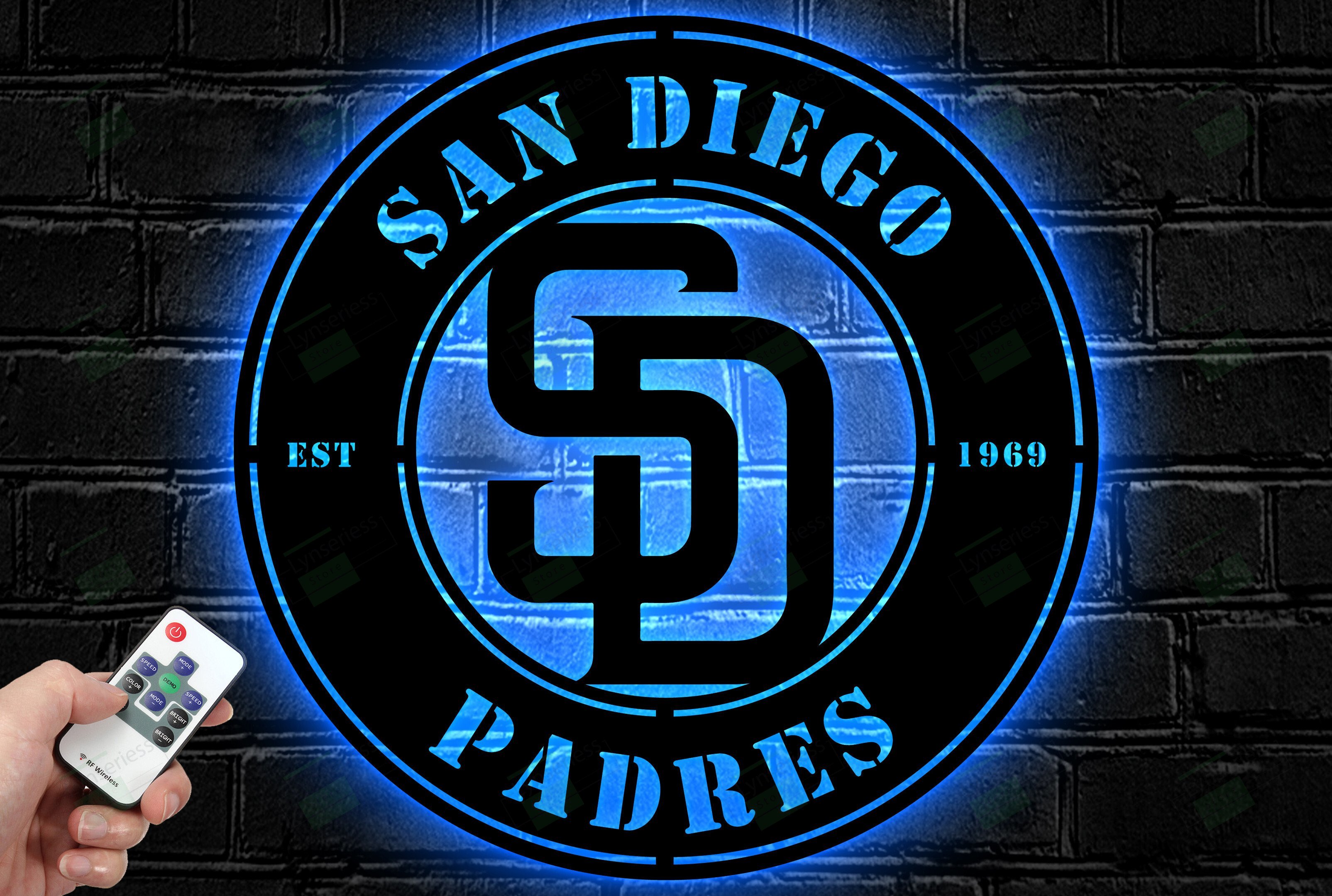 San Diego Padres Metal Sign – Led Light Sign MLB