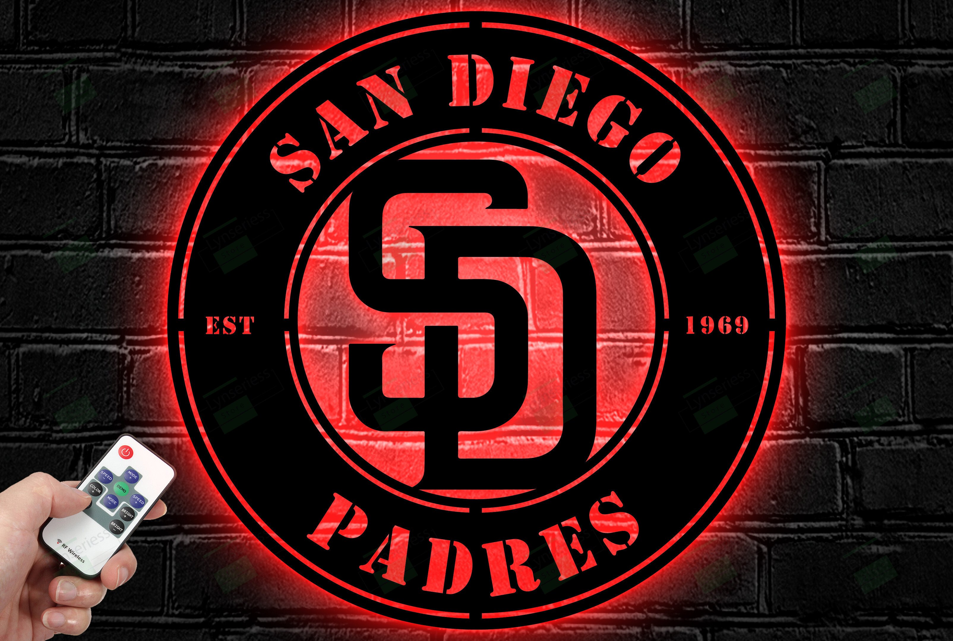 San Diego Padres Metal Sign – Led Light Sign MLB