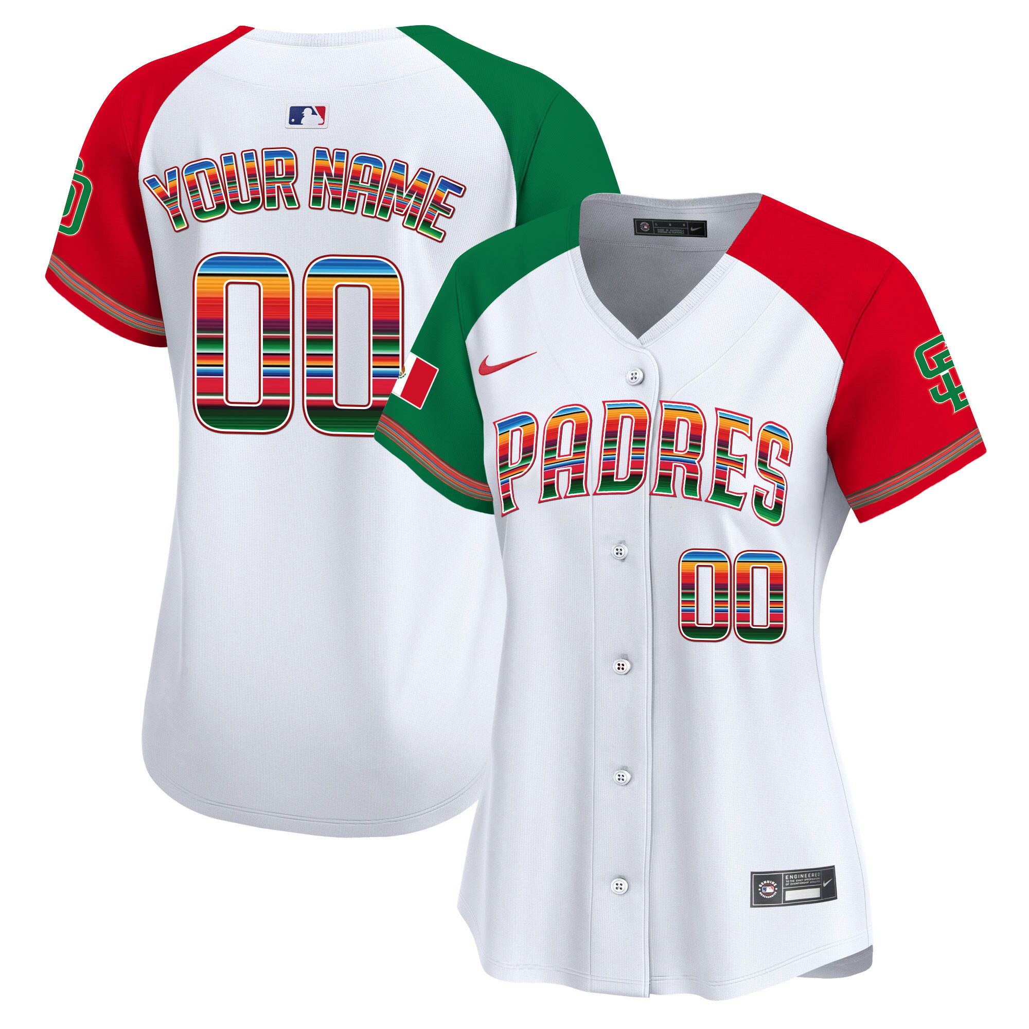 San Diego Padres Mexico Premier Limited Custom Alternate Jersey - All Stitched
