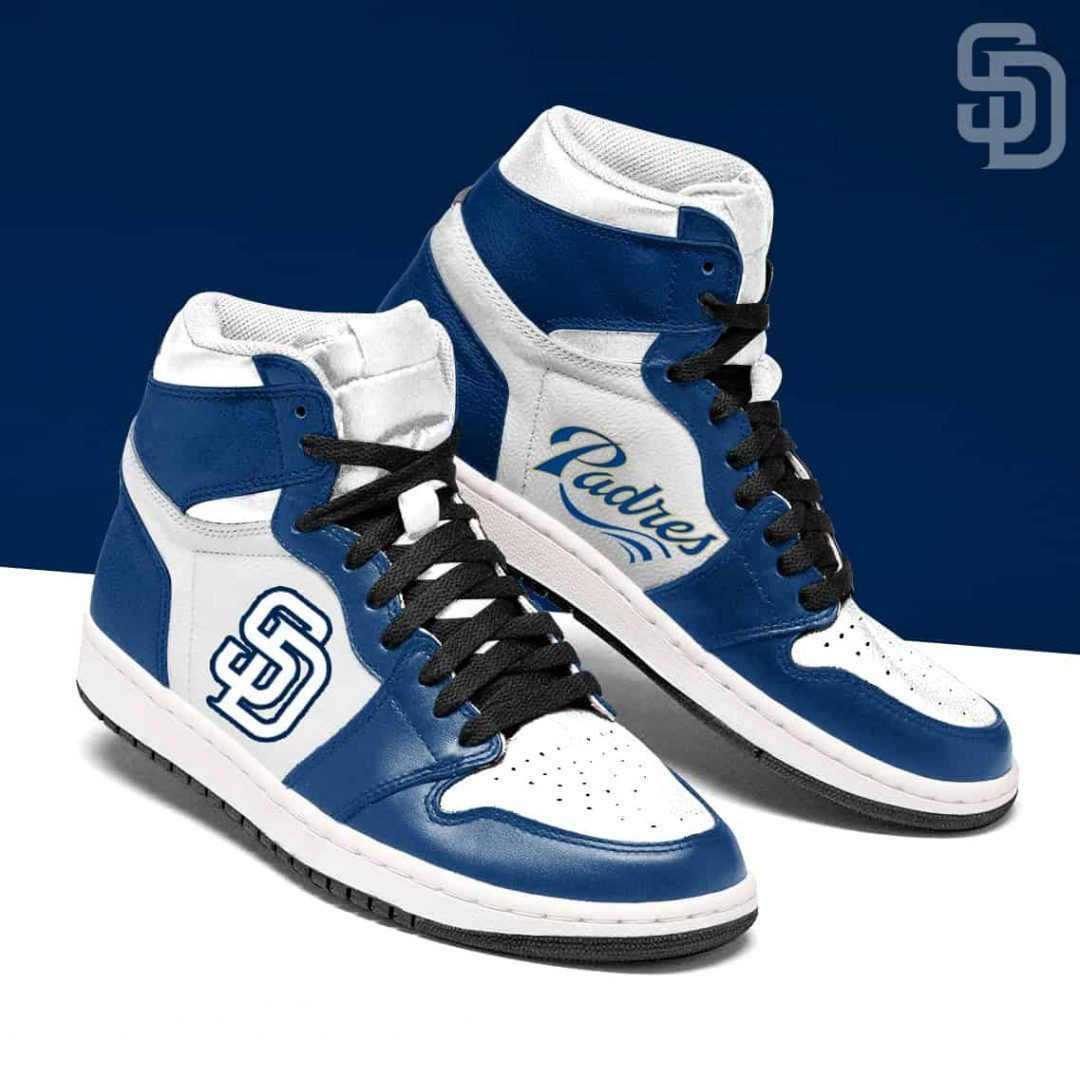 San Diego Padres MLB Sneakers High Top Air Jordan Sneaker, Air Jordan Hightop