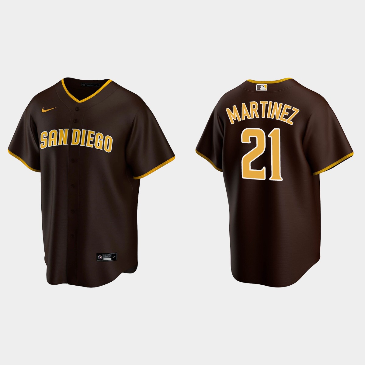 San Diego Padres Nick Martinez Road Jersey - Brown