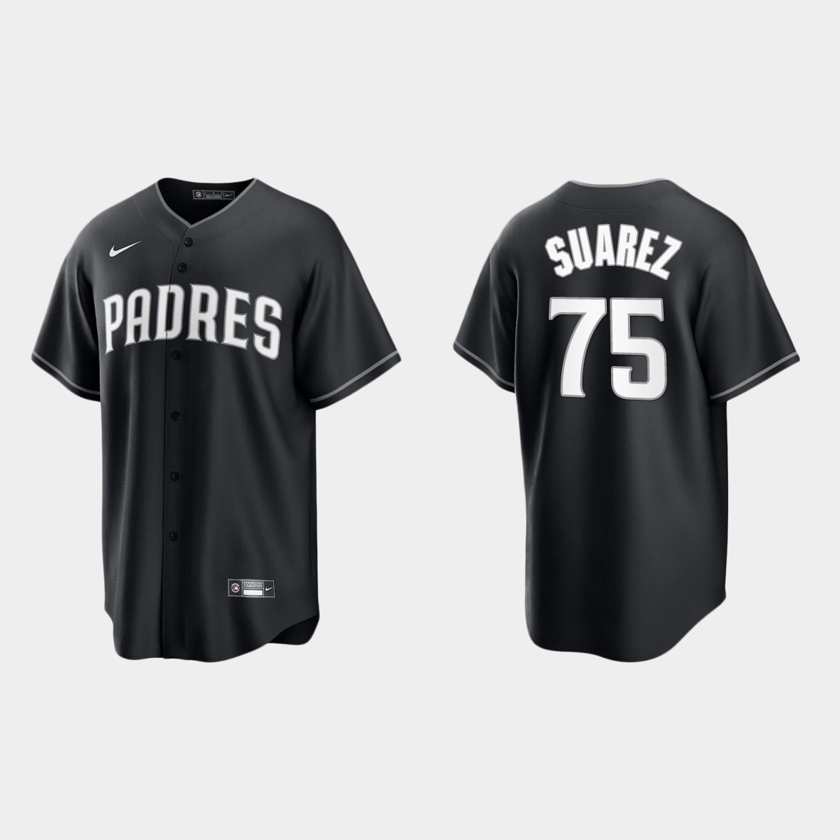 San Diego Padres Robert Suarez Jersey – Black White
