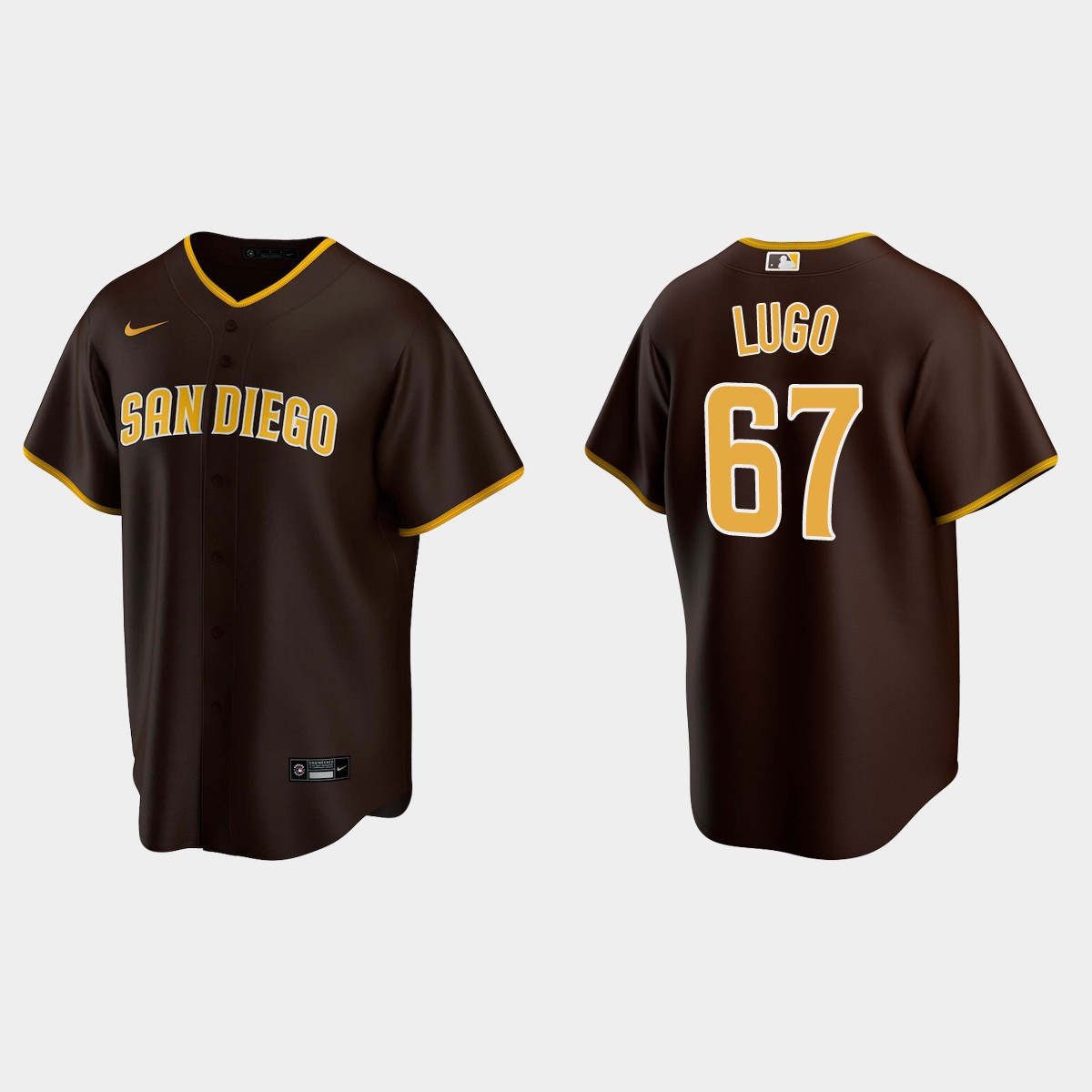 San Diego Padres Seth Lugo Road Jersey - Brown