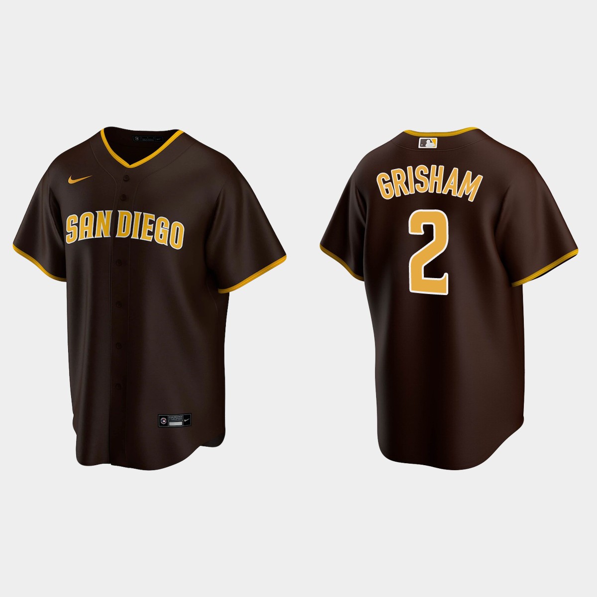 San Diego Padres Trent Grisham Road Jersey - Brown