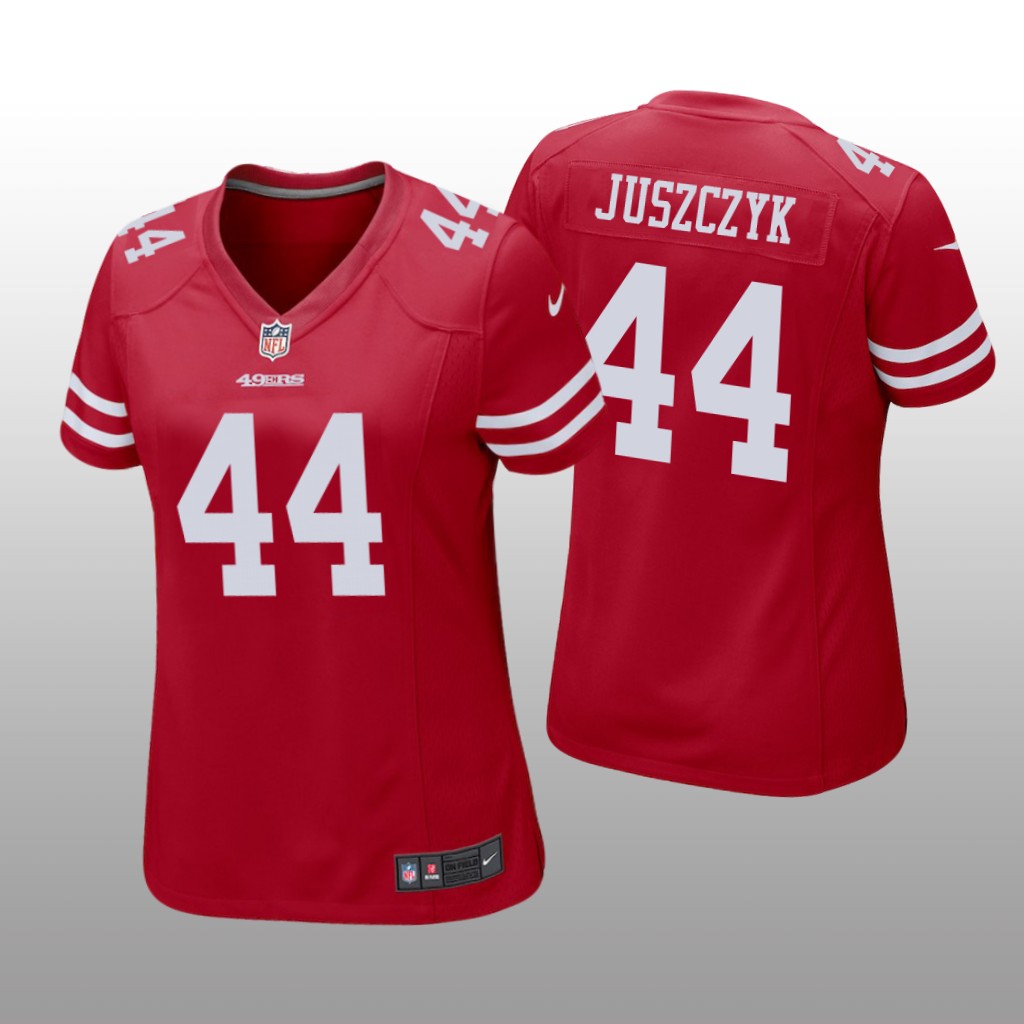 San Francisco 49ers #44 Scarlet Kyle Juszczyk Game Jersey - Women