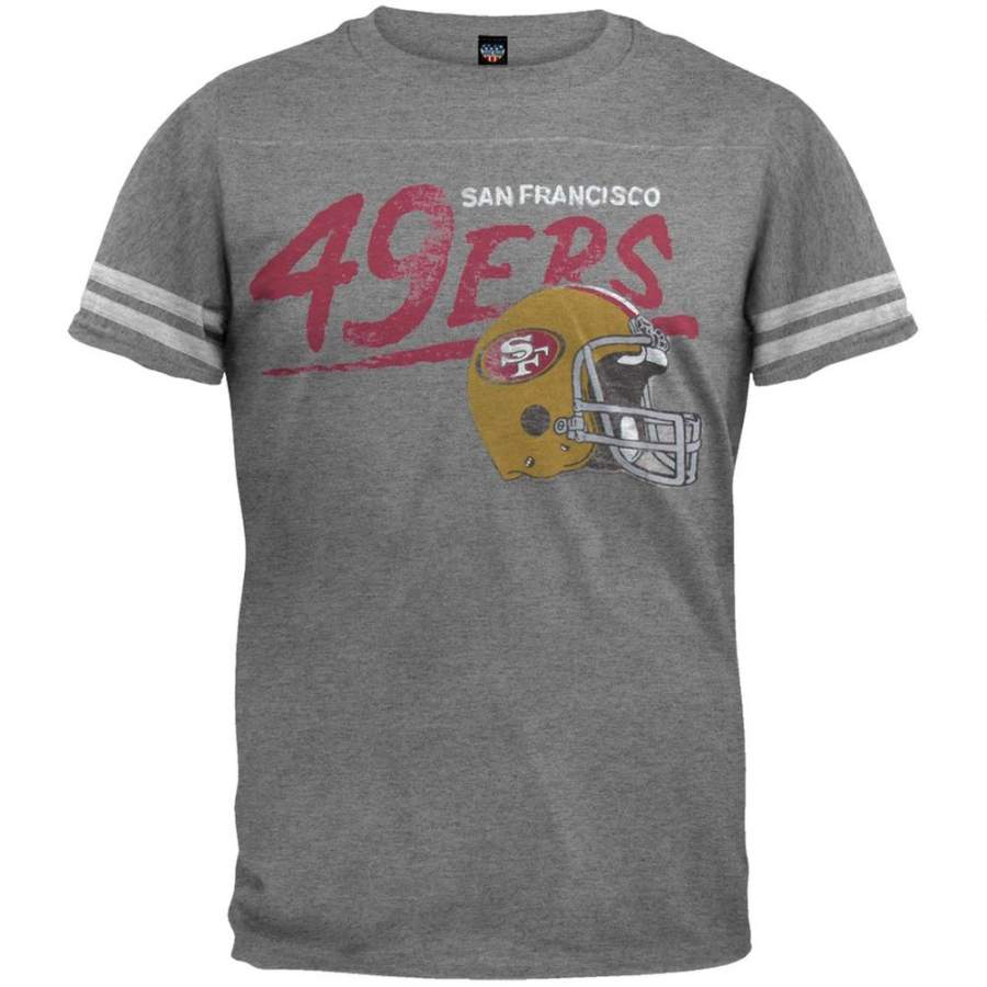 San Francisco 49ers – Throwback Soft Grey T-Shirt