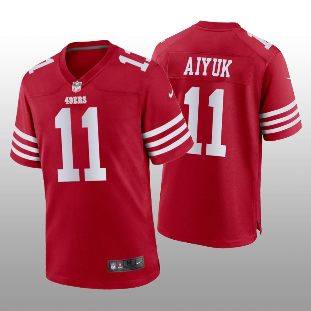 San Francisco 49ers Brandon Aiyuk Scarlet Jersey 2022-23 Game - Men's