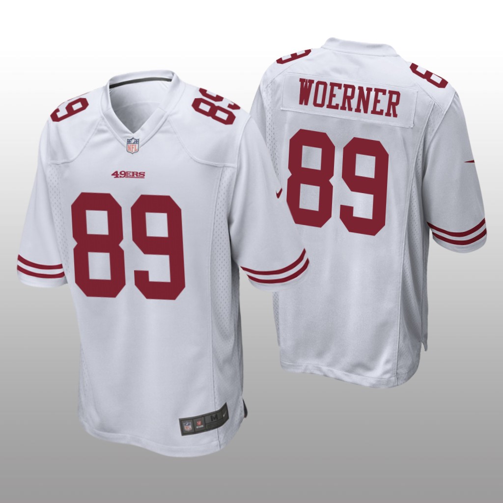 San Francisco 49ers Charlie Woerner White Jersey Game - Men's