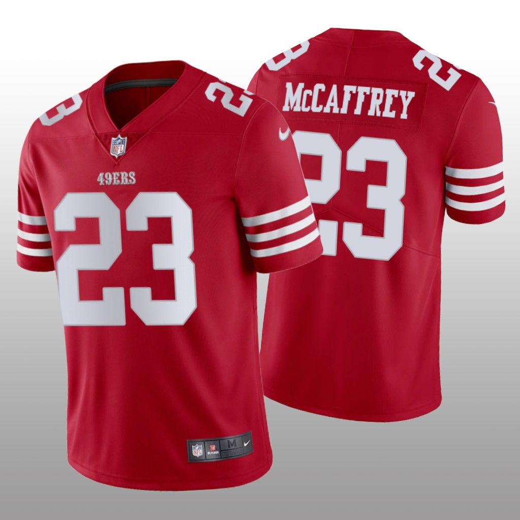 San Francisco 49ers Christian McCaffrey Scarlet Jersey Vapor Limited Men's
