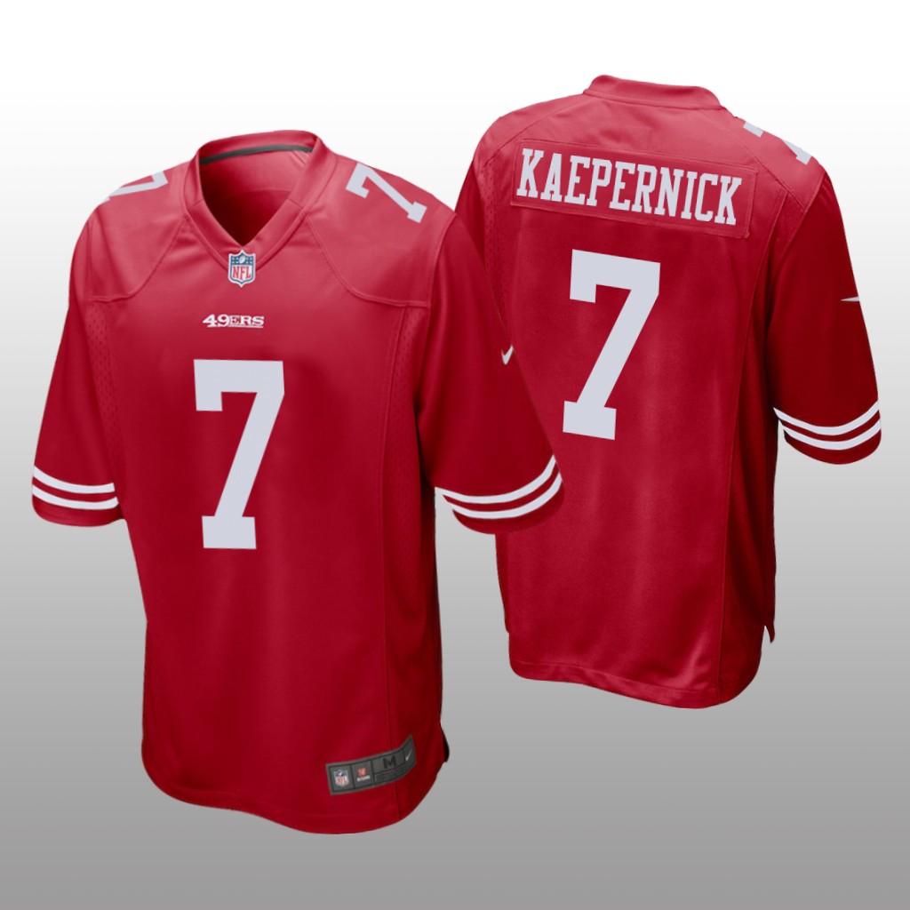 San Francisco 49ers Colin Kaepernick Red Jersey Game - Men's