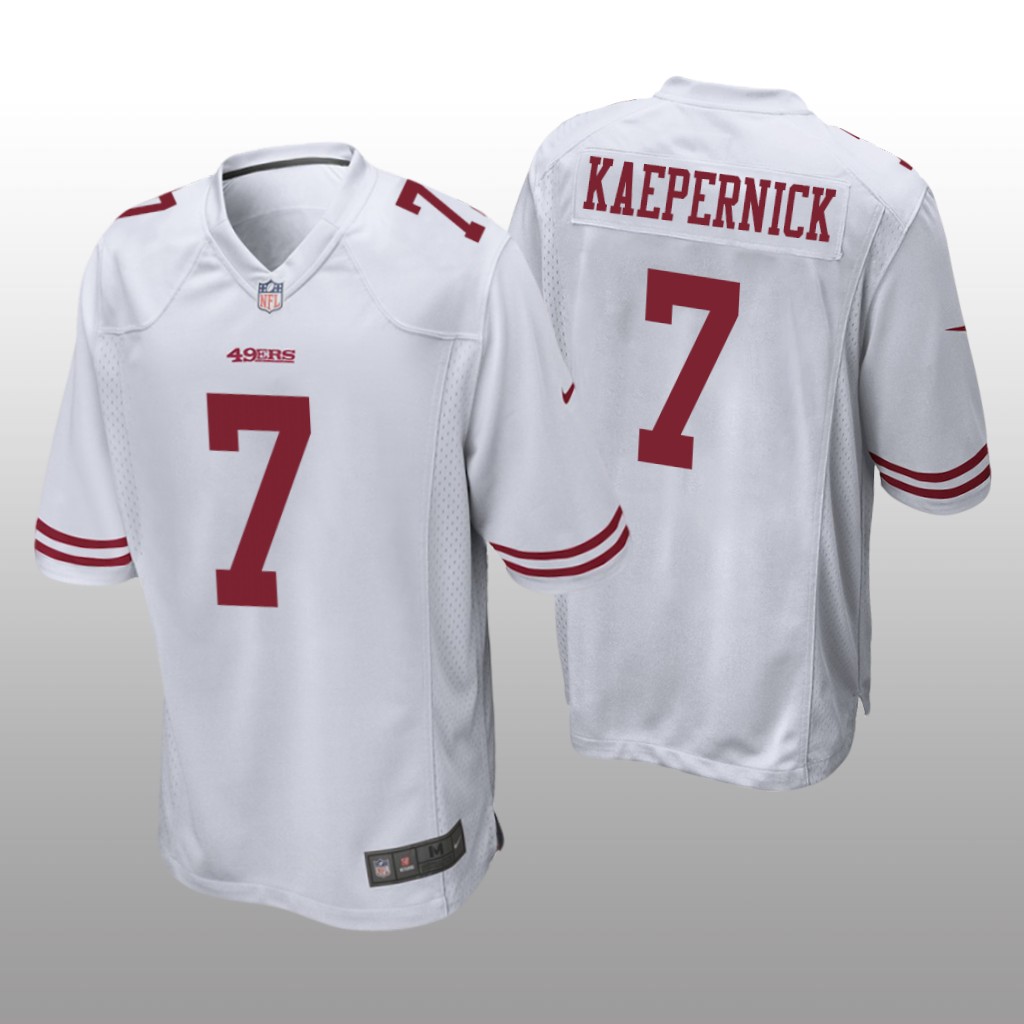 San Francisco 49ers Colin Kaepernick White Jersey Game - Men's