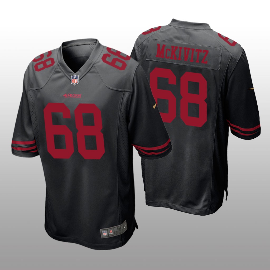 San Francisco 49ers Colton McKivitz Black Jersey Game - Men's
