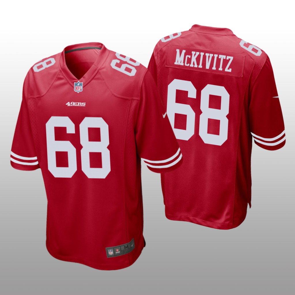 San Francisco 49ers Colton McKivitz Scarlet Jersey Game - Men's