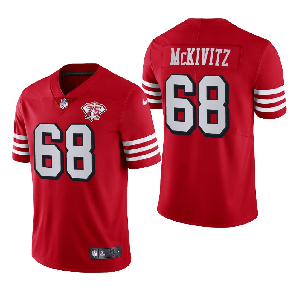 San Francisco 49ers Colton McKivitz Scarlet Jersey Vapor Limited - Men's