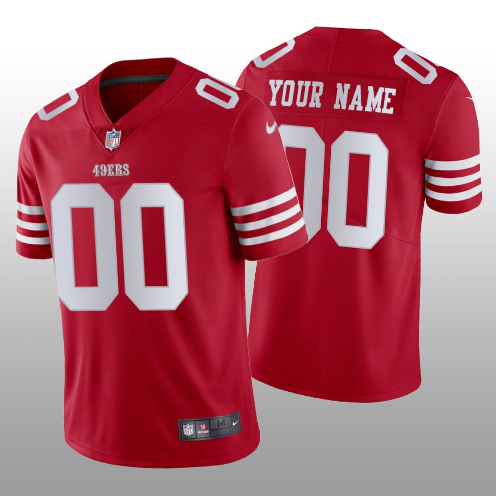 San Francisco 49ers Custom 2022-23 Scarlet Vapor Limited - Men's