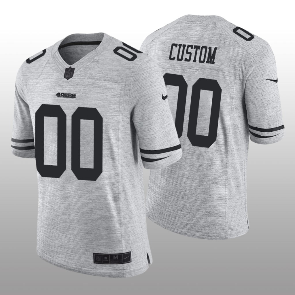 San Francisco 49ers Custom Gray Jersey Gridiron Gray Limited