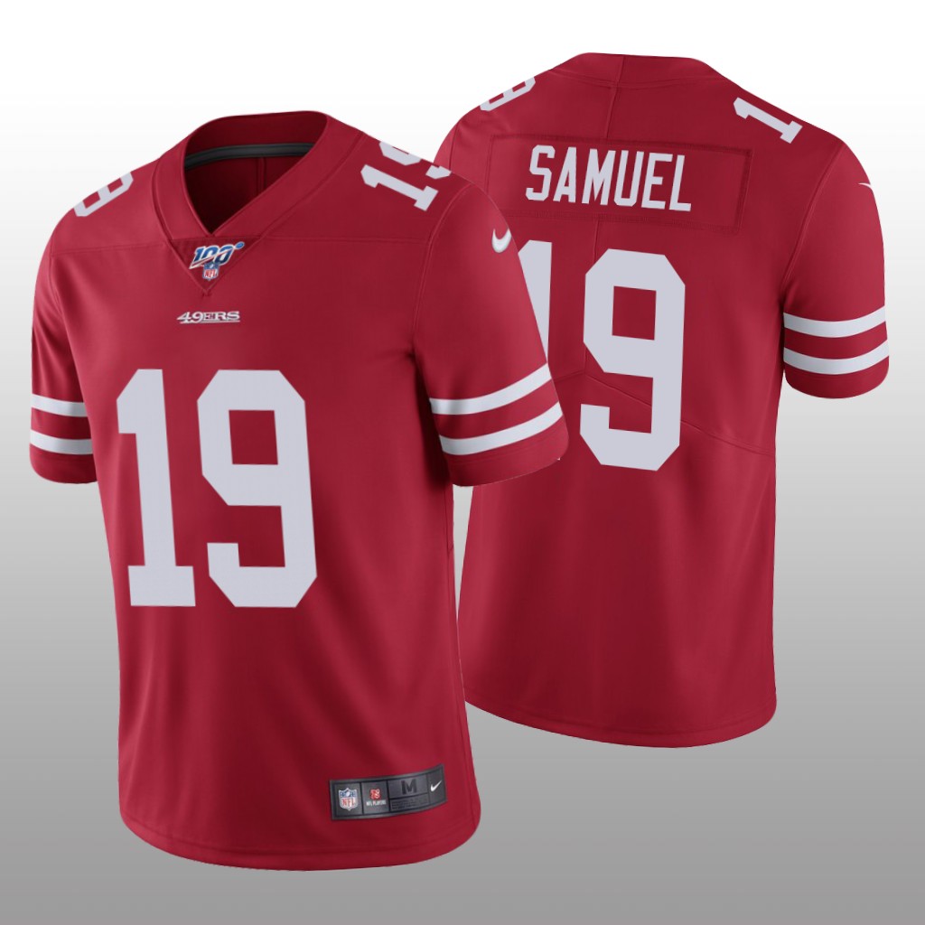 San Francisco 49ers Deebo Samuel Scarlet Vapor Limited Jersey 100th Season - Men's