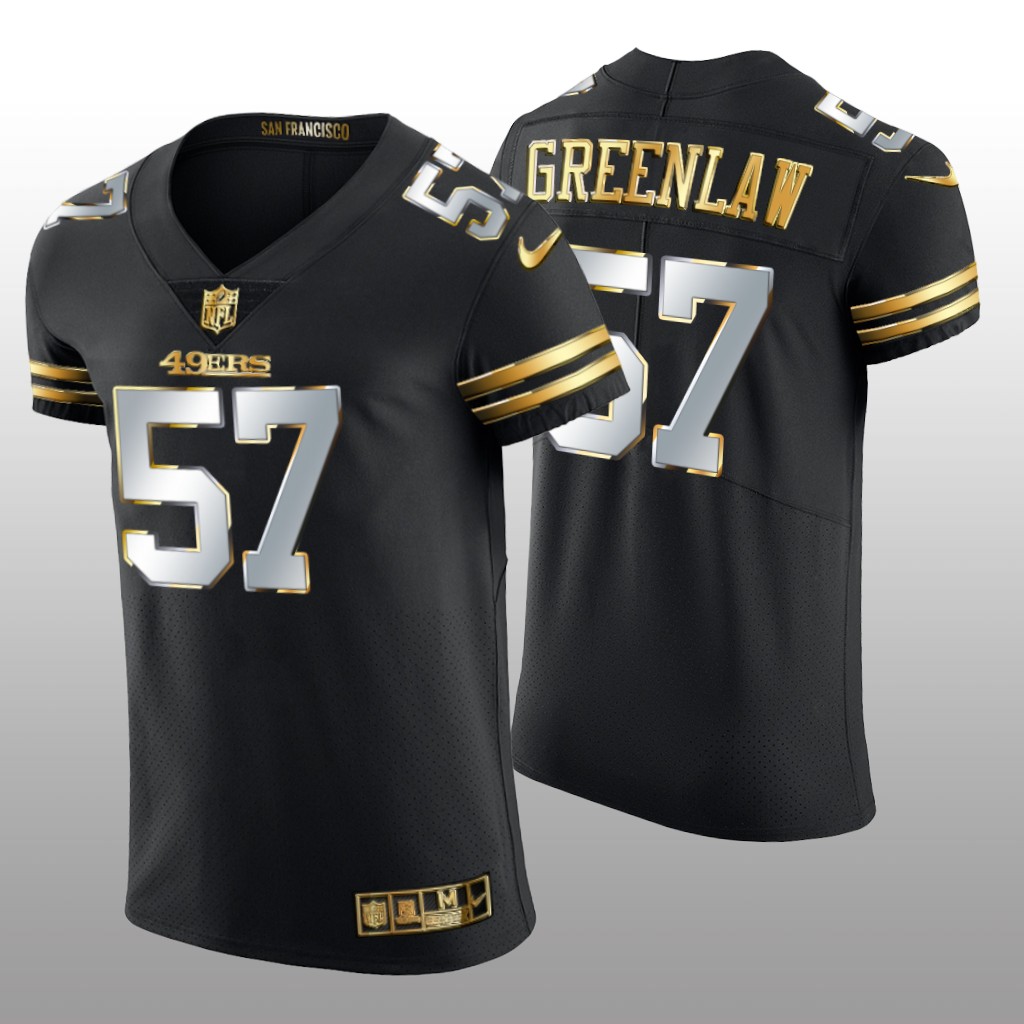 San Francisco 49ers Dre Greenlaw Black Elite Jersey Golden Edition Men's