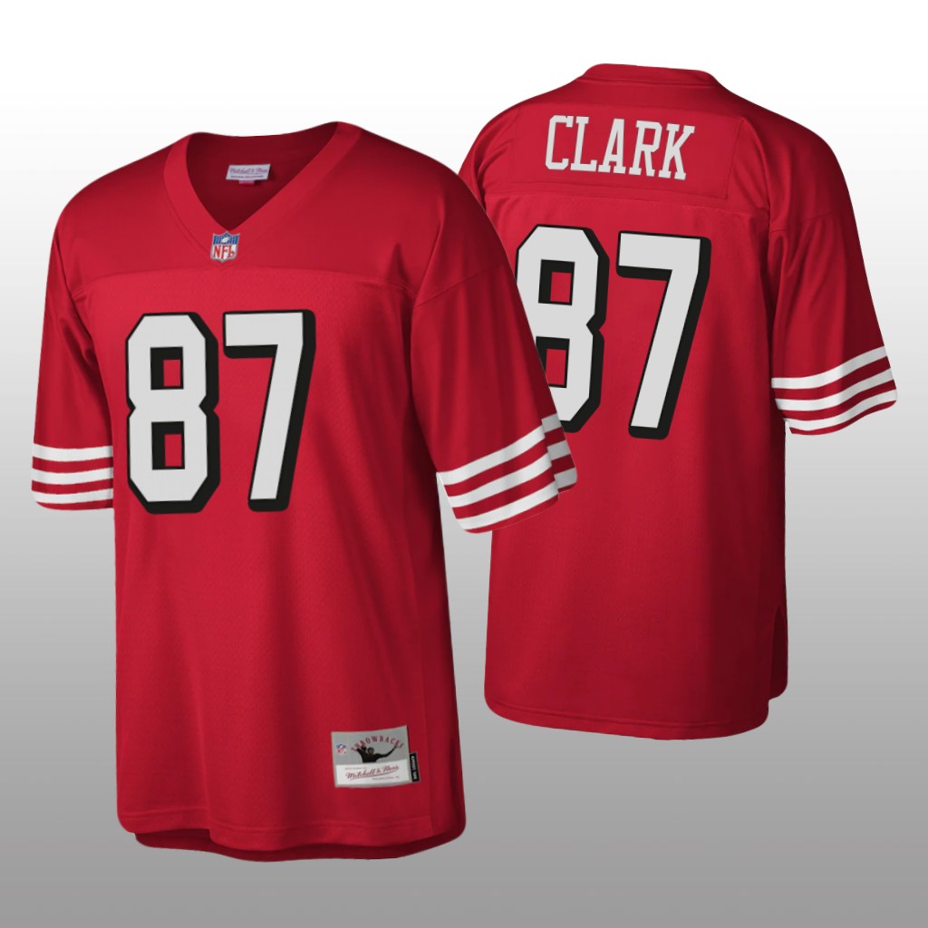 San Francisco 49ers Dwight Clark Scarlet Legacy 1994 Throwback - Men's