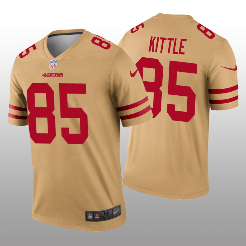 San Francisco 49ers George Kittle Gold Jersey Inverted Legend - Men's
