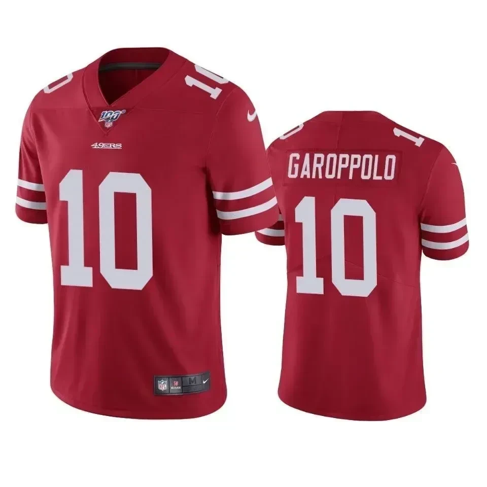 San Francisco 49ers Jimmy Garoppolo Scarlet 100th Season Vapor Stitched Jersey